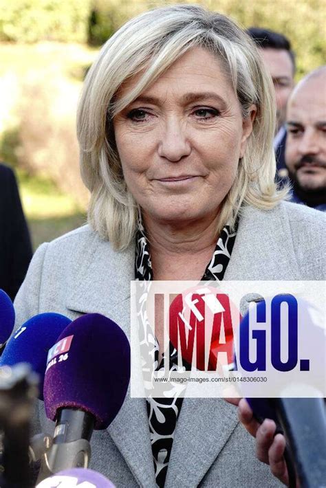 Marine Le Pen Presidente Du Rassemblement National Candidate A La