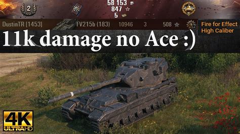 FV215b 183 Video In Ultra HD 4K 11k Damage No Ace High Caliber