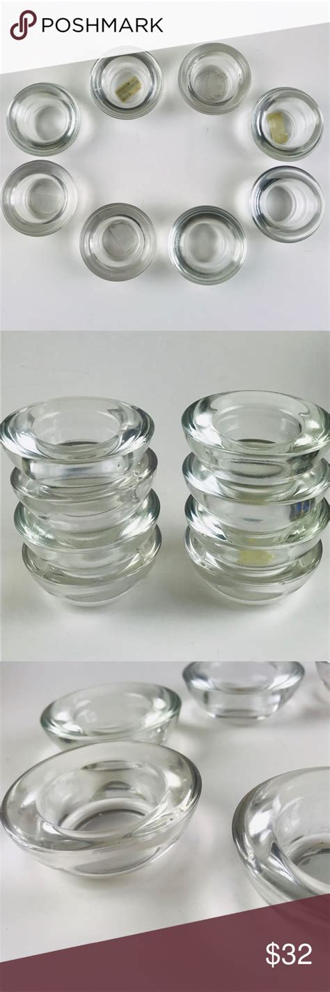 8 Ikea Clear Glass Tea Light Votive Candle Holders Votive Candle Holders Glass Tealight Tea