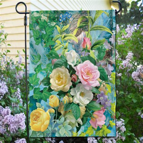 Camellia Rose Flower Decorative Garden Flags 18 X 125 Inch Anley Flags