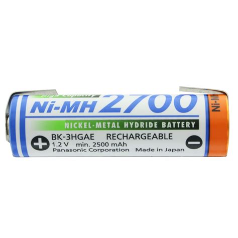 Panasonic Mignon Aa Nimh Akku Hr 3u 2700mah Mit Lötfahne In U Form