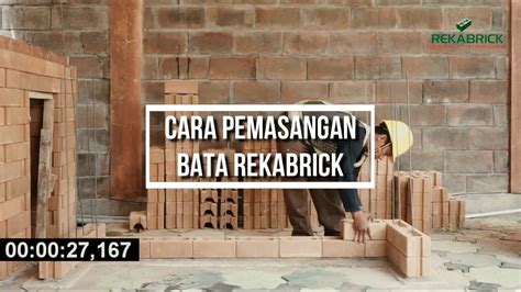 Bata Interlock Rekabrick Cara Pemasangannya Youtube