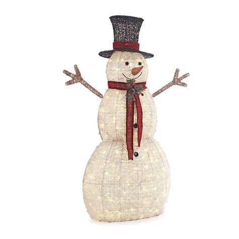 5 Ft Warm White Led Snowman Holiday Yard Decoration Lamouren Online