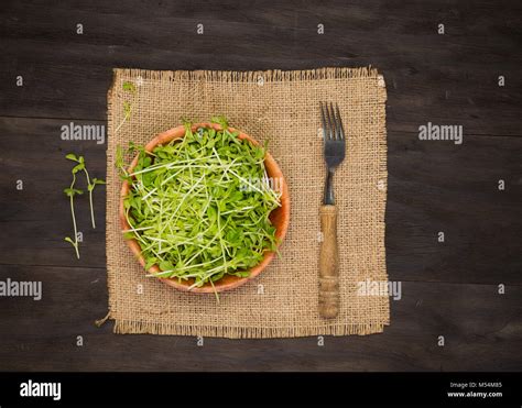 Snow Peas Sprouts Stock Photo Alamy