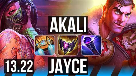 AKALI Vs JAYCE MID Rank 4 17 1 6 Legendary NA Challenger 13