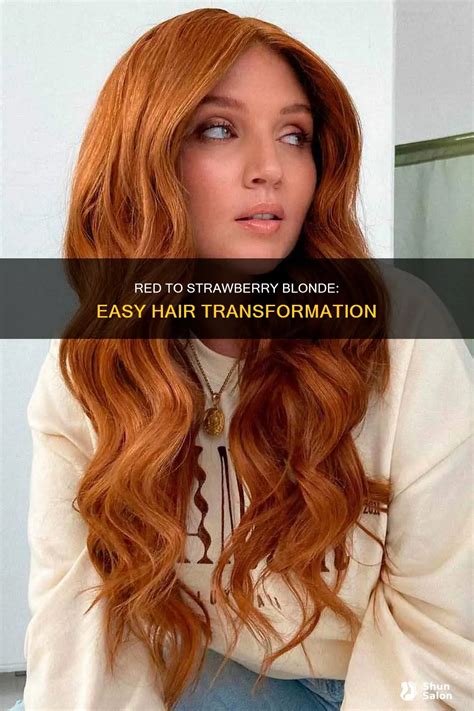 Red To Strawberry Blonde Easy Hair Transformation ShunSalon