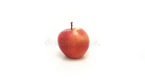 Red Apple Spinning Isolated On White Background Stock Video Video Of