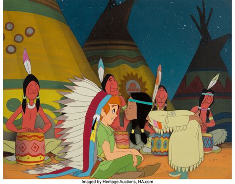 Peter Pan Peter and Tiger Lilly Production Cel and Master | Lot #95168