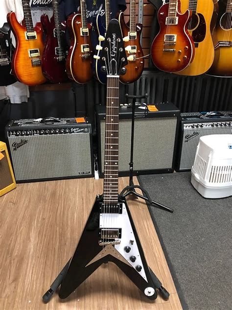 Epiphone Flying V 2021 Ebony | Reverb Canada