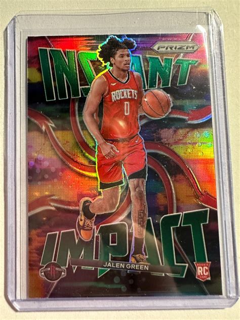 K Panini Prizm Instant Impact Prizms Green Jalen