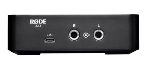 Interface De Áudio Usb Rode Al 1 Para Pc Phantom Power