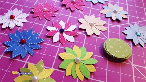 Quick And Easy Circle Punch Flowers Paper Crafting Paper Flower