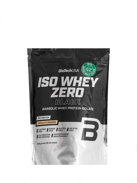 Biotech Usa Iso Whey Zero Black Izolat Proteic Din Zer Cu Vanilie