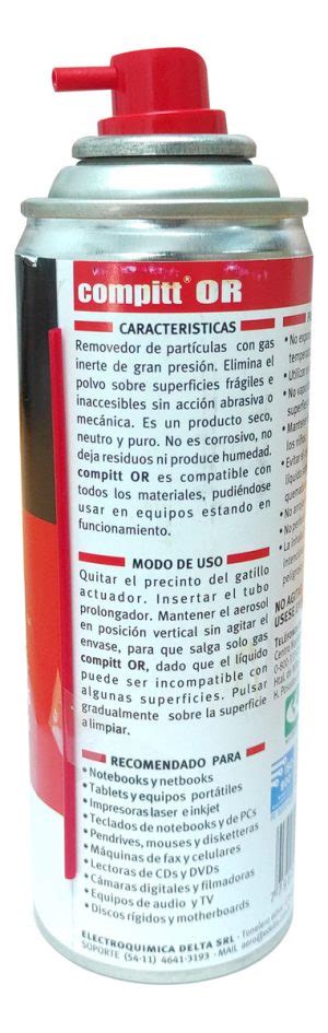 Compitt Or 250g Aire Comprimido Aerosol Removedor Particulas ADICHIP Net