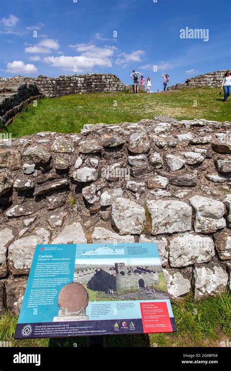 Milecastle Cawfields Along Roman Built Hadrian S Wall Long Distance