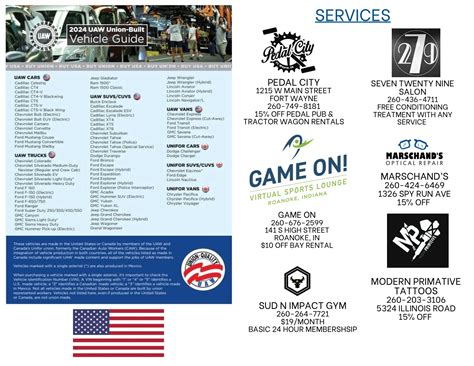 Local Discounts | UAW Local 2209