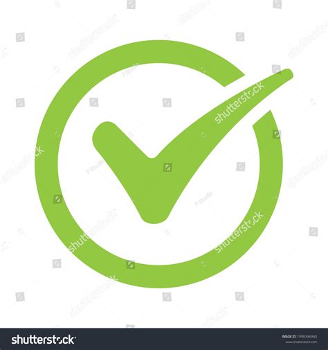 Green Check Mark Icon Vector Graphic Stock Vector (Royalty Free ...