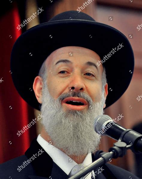 Israels Ashkenazi Chief Rabbi Yona Metzger Editorial Stock Photo