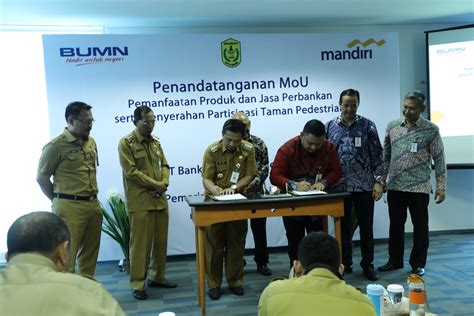 Pemko Teken MoU Dengan Bank Mandiri Media Center Banjarmasin