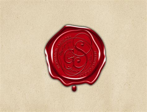 7 Wax Seal Stamp Psd Mockup Templates