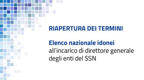 Riapertura Dei Termini Per L Integrazione Dellelenco Nazionale Idonei