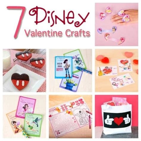 7 Valentine Crafts and Printables from Disney