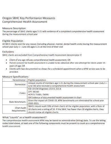 Comprehensive Health Assessment 10 Examples How To Make Pdf