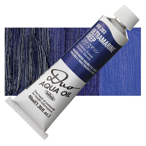 Holbein Duo Aqua Water Soluble Oils Ultramarine Deep Ml Tube