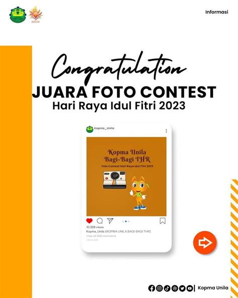 Pengumuman Pemenang Photo Contest Hari Raya Idul Fitri Kopma Unila