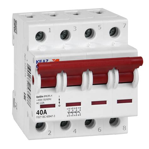 Выключатель нагрузки модульный OptiDin BM63PL-440-УХЛ3 (ВМ63PL) купить ...