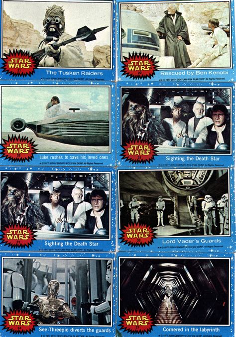 71 Vintage Topps 1977 Star Wars Trading Cards | eBay