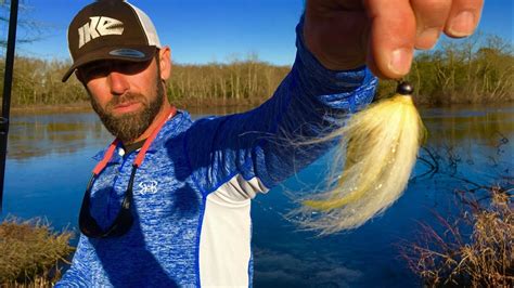 Top Secret Winter Bass Bait The Hair Jig Bass Fishing Video