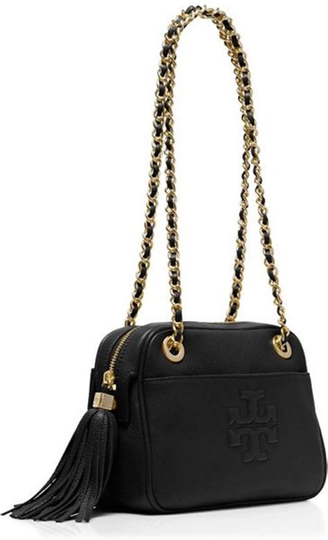 Tory Burch Thea Crossbody Chain Bag In Black Lyst