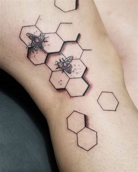 30 Pretty Honeycomb Tattoos You Will Love Style Vp Page 25 Honeycomb Tattoo Tattoo You