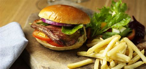 Duck Breast Burger & Fries Recipe · Gressingham