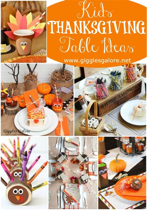 Kids Thanksgiving Table Ideas - Giggles Galore