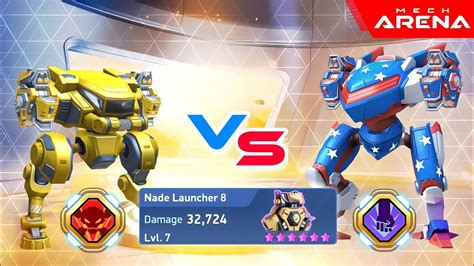 Nade Launcher 8 With Lancer Shadow Mech Arena YouTube