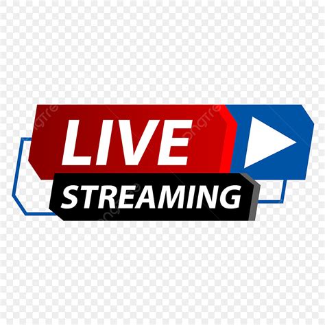 Live Streaming Clipart Transparent Png Hd Red And Dark Blue Live