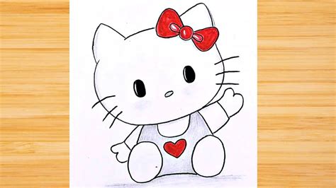 Dibujo de Hello Kitty paso a paso para principiantes Cómo dibujar