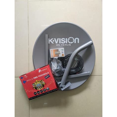 Jual Satu Set Lengkap Paket Parabola Mini Kvision Optus Abu Odu Cm