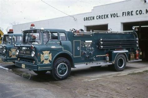 Green Creek Nj 1958 Ford C Oren Pumper Fire Apparatus Slide