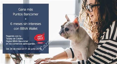 Promociones BBVA Bancomer Hot Sale Meses Sin Intereses Puntos Bonificaciones