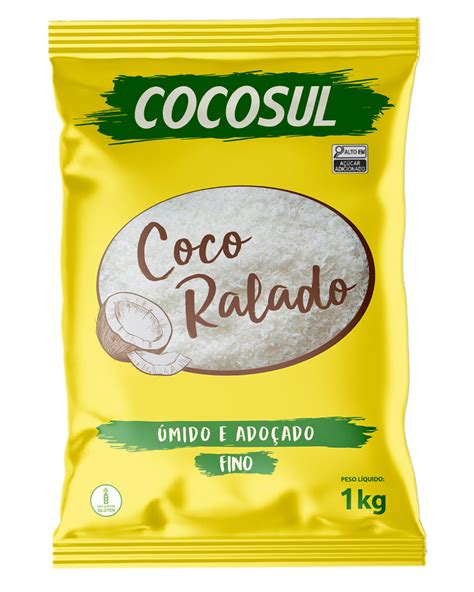 Coco Ralado Úmido e Adoçado