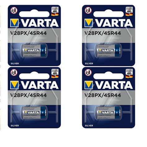 Pffrance SARL 4 Piles Varta V28PX 4SR44 SILVER OXIDE 6V