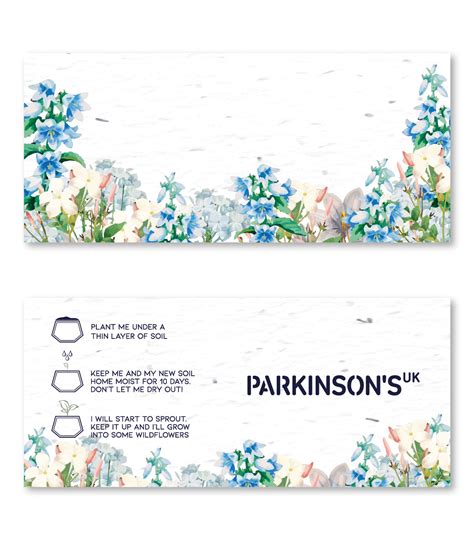 Parkinsons Uk Charity Wedding And In Celebration Seed Place Cards Wi