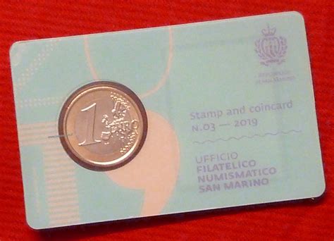 San Marino Euro Fdc In Coincard Nr Francobollo