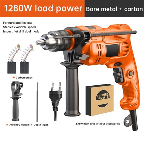 Impact Electric Drill AC220V 1000W 1280W 3000rpm Multifunction Electric