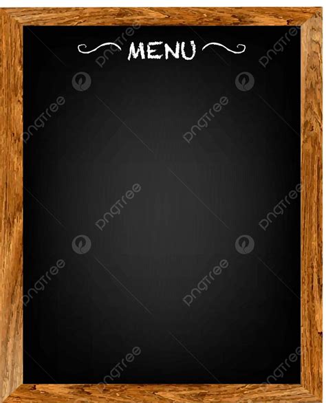 Restaurant Menu Wood Board Gold Interior Panel Vector Gold Interior