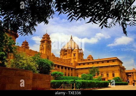 Facade Of A Palace Umaid Bhawan Palace Jodhpur Rajasthan India