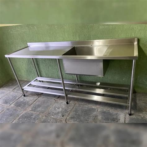 Bancada cuba inox Brás Inox